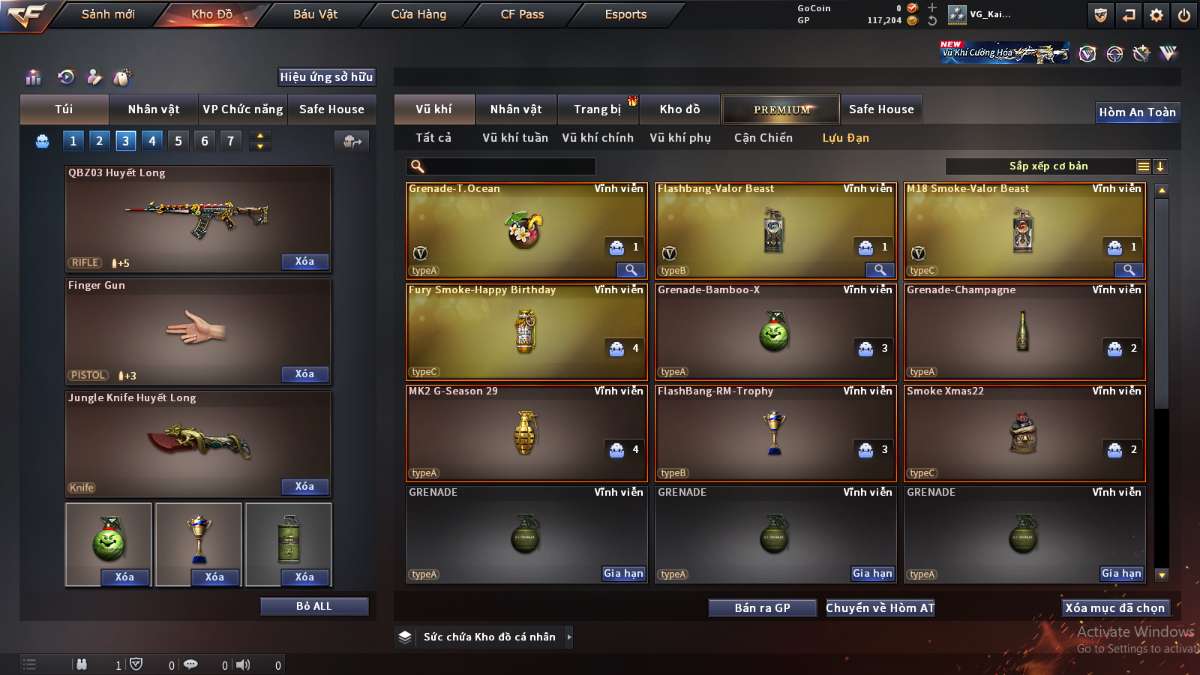 shop acc cf uy tin gia re